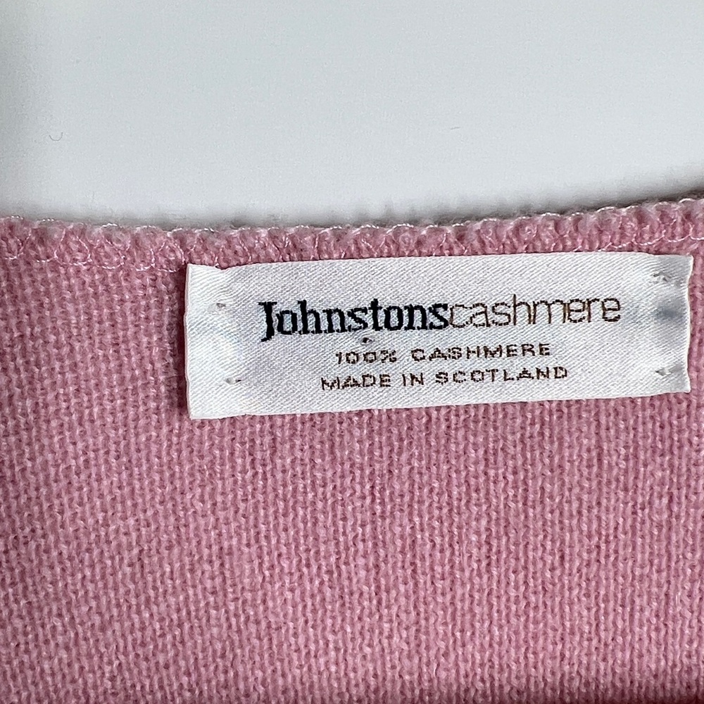 Johnstons Cashmere Sz 46 Open Cardigan with Patch Pockets - Picture 3 of 7